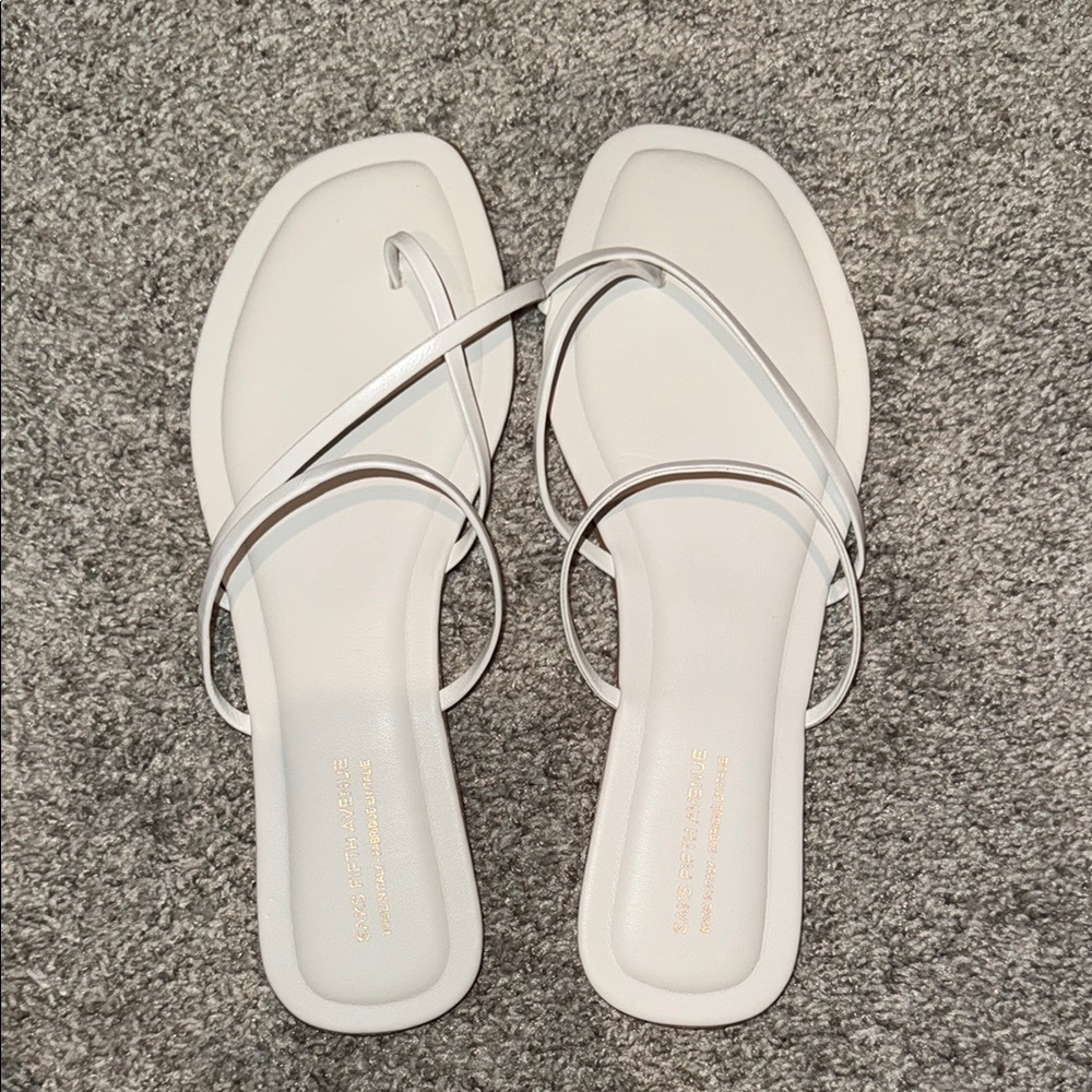 NWT White Strappy Sandals